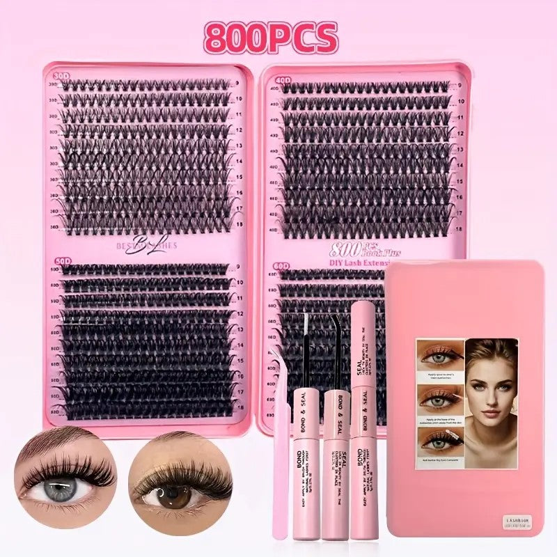 30D+40D/280pcs DIY Eyelash Extension Kit