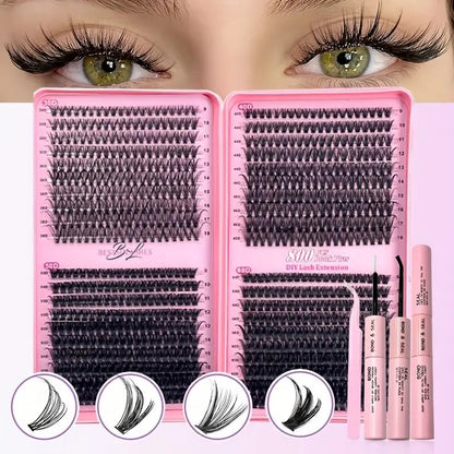 30D+40D/280pcs DIY Eyelash Extension Kit