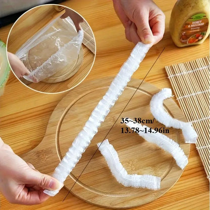 100Pcs Reusable Elastic Food Storage Covers