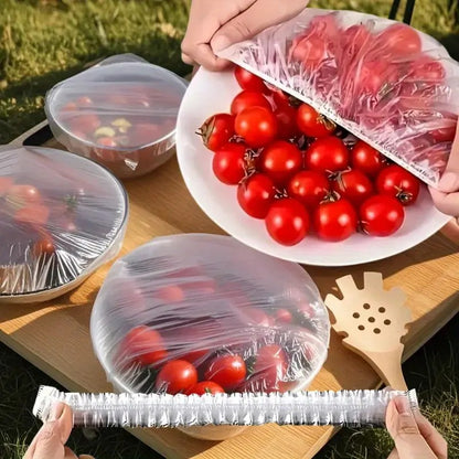 100Pcs Reusable Elastic Food Storage Covers