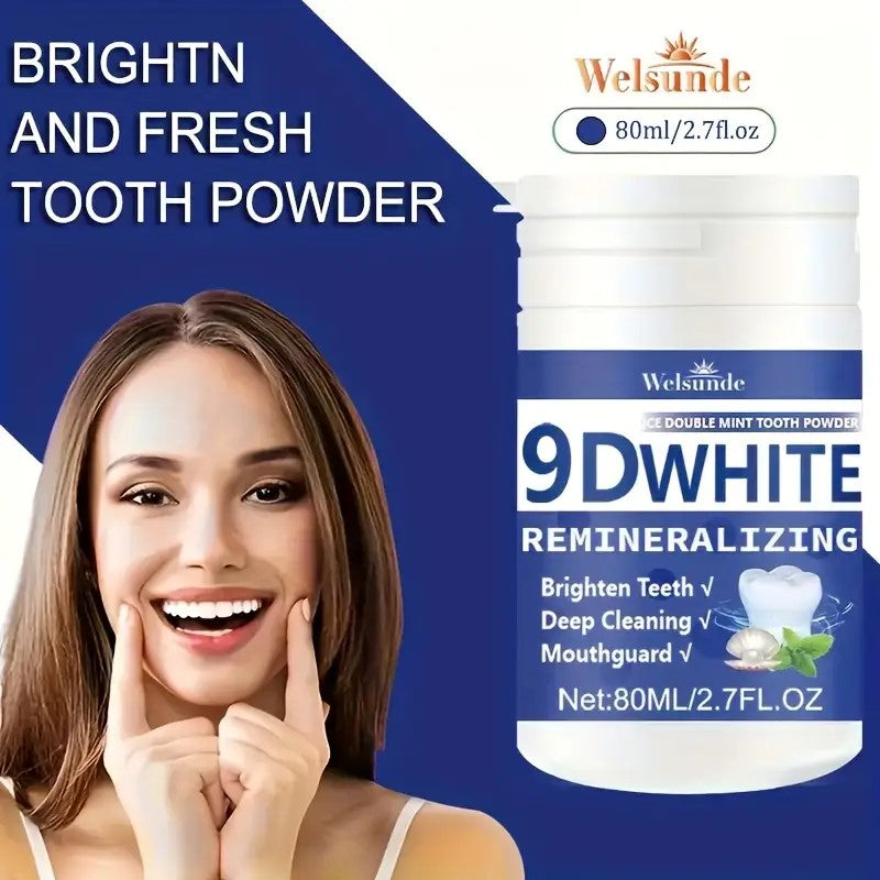 9D White Remineralizing Hydroxyapatite Tooth Powder